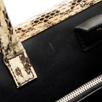 Fendi Leather Python Flowerland Petite 2Jours Tote (SHF-Gcyu5G)
