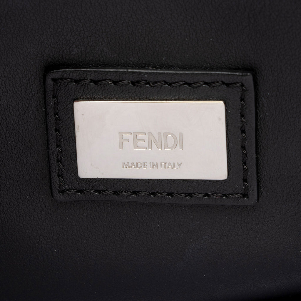 Fendi Leather Python Flowerland Petite 2Jours Tote (SHF-Gcyu5G)
