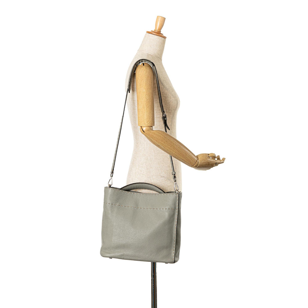 Fendi Leather Selleria Anna Satchel (SHG-olUVO5)