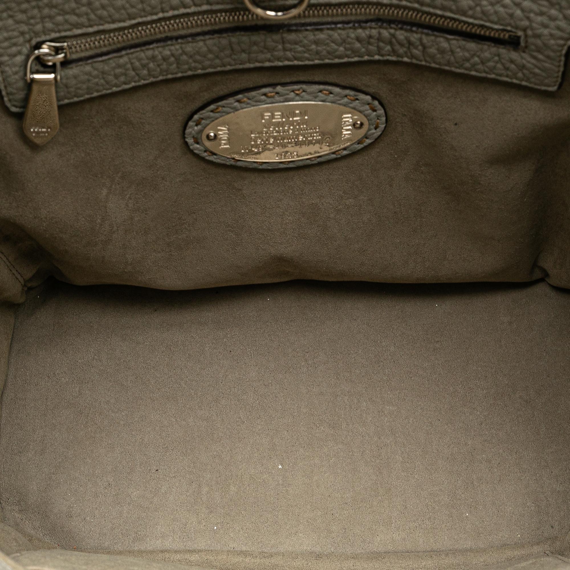 Fendi Leather Selleria Anna Satchel (SHG-olUVO5)