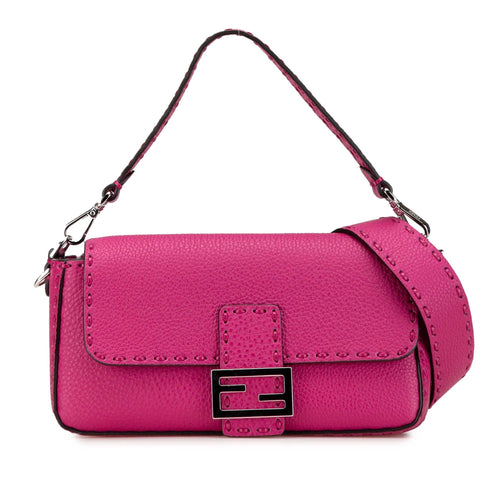 Fendi Leather Selleria Baguette Satchel (SHG-1sC4pj)