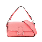 Fendi Leather Selleria Baguette Satchel