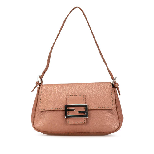 Fendi Leather Selleria Baguette (SHG-3eu3E8)