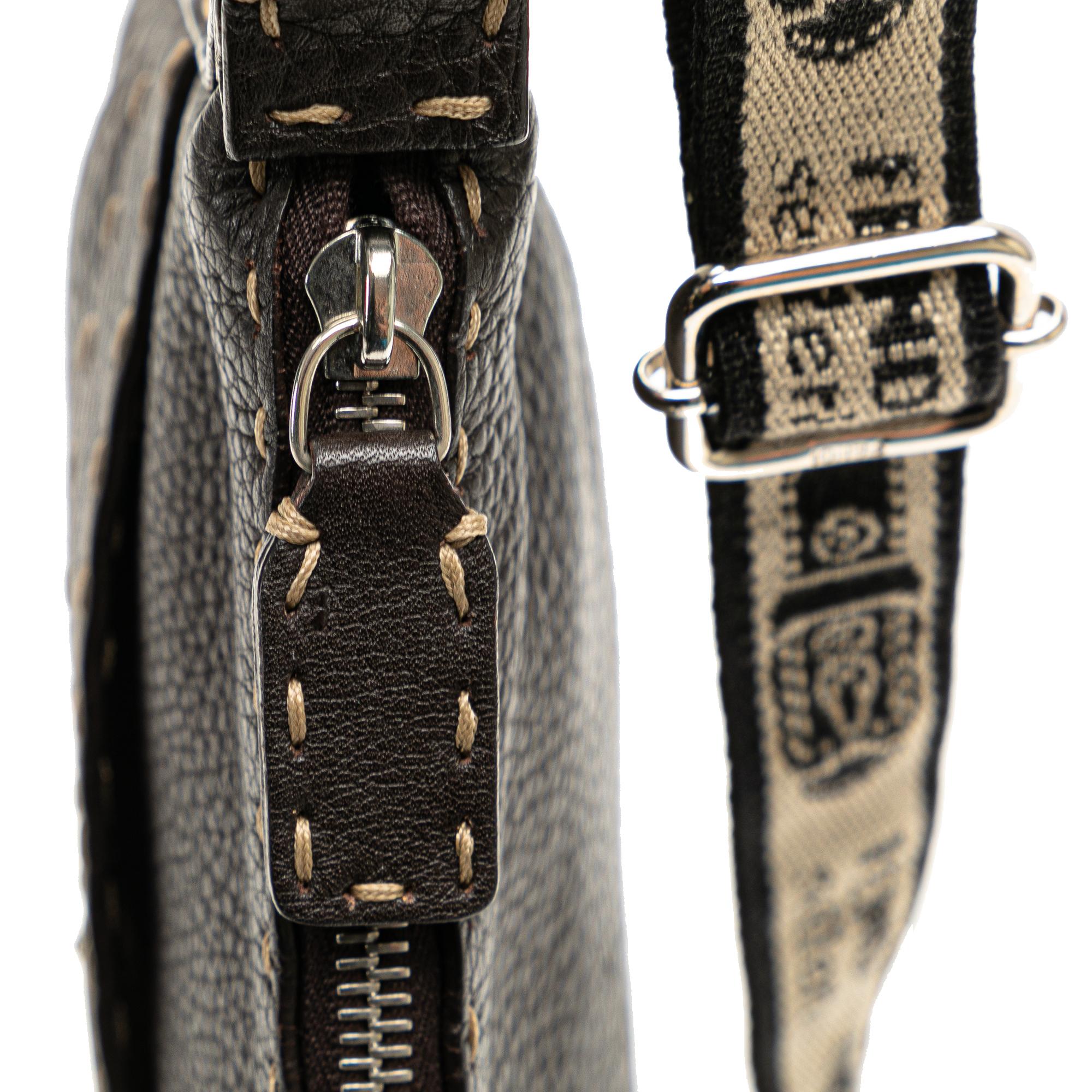 Fendi Leather Selleria Crossbody (SHG-w68jgn)