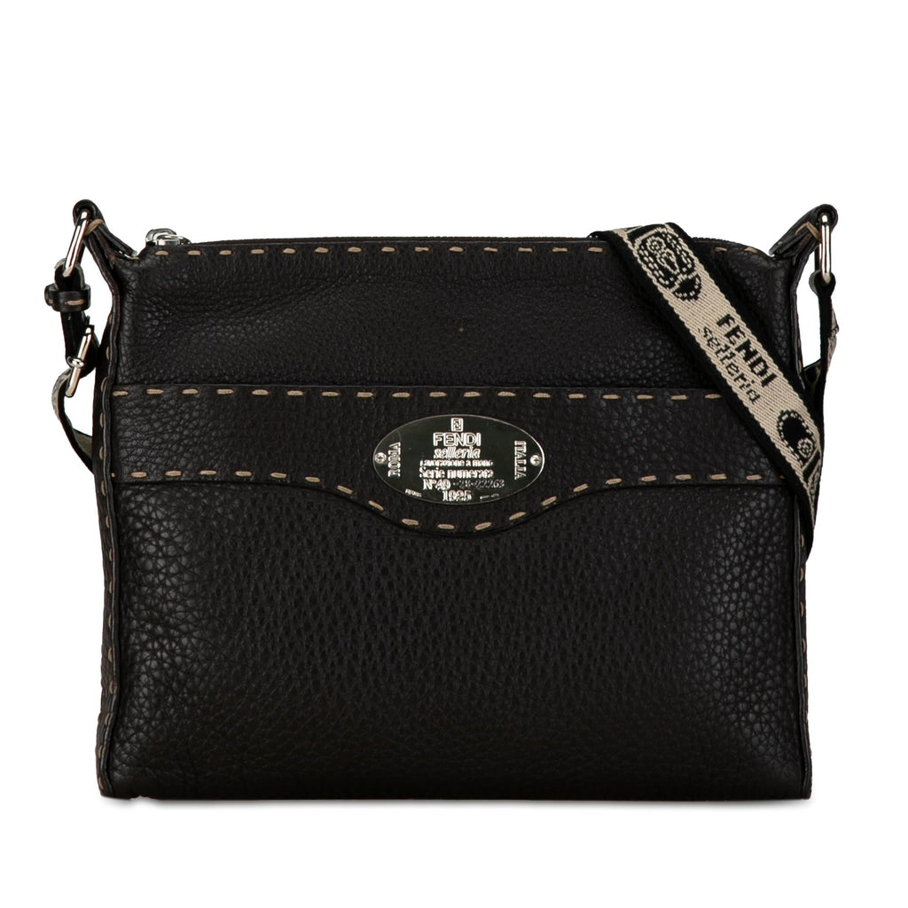 Fendi Leather Selleria Crossbody (SHG-w68jgn)