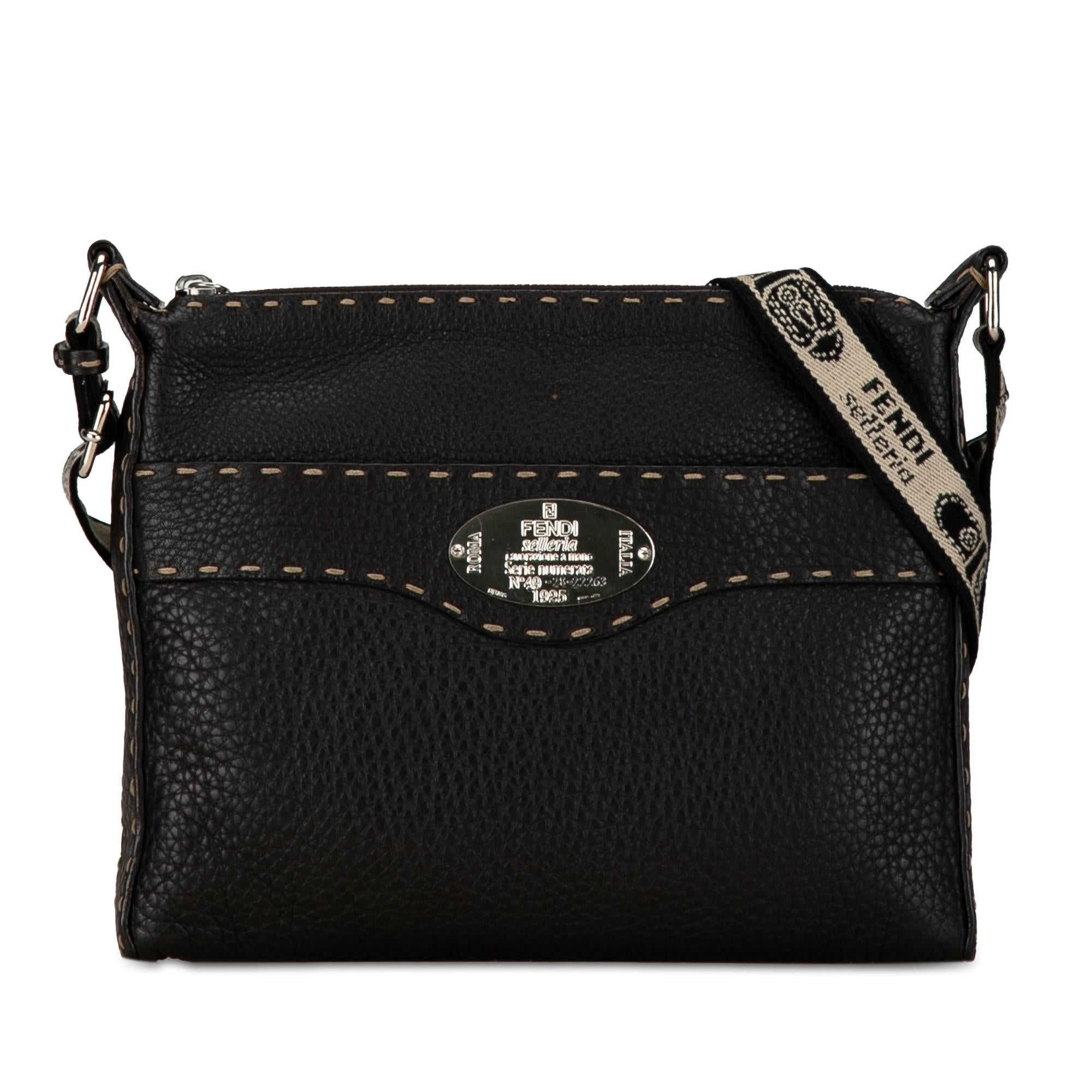 Fendi Leather Selleria Crossbody (SHG-w68jgn)