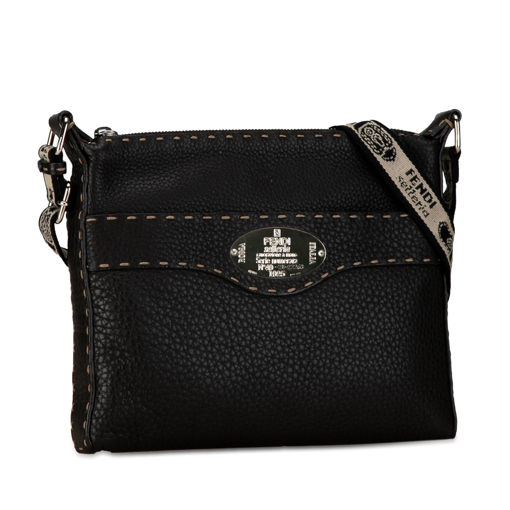 Fendi Leather Selleria Crossbody (SHG-w68jgn)