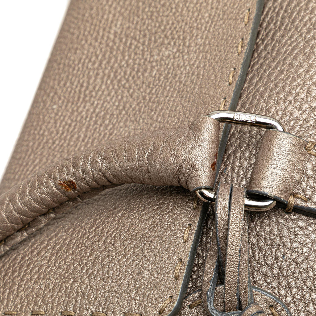 Fendi Leather Selleria Linda Handbag (SHG-kPApcq)