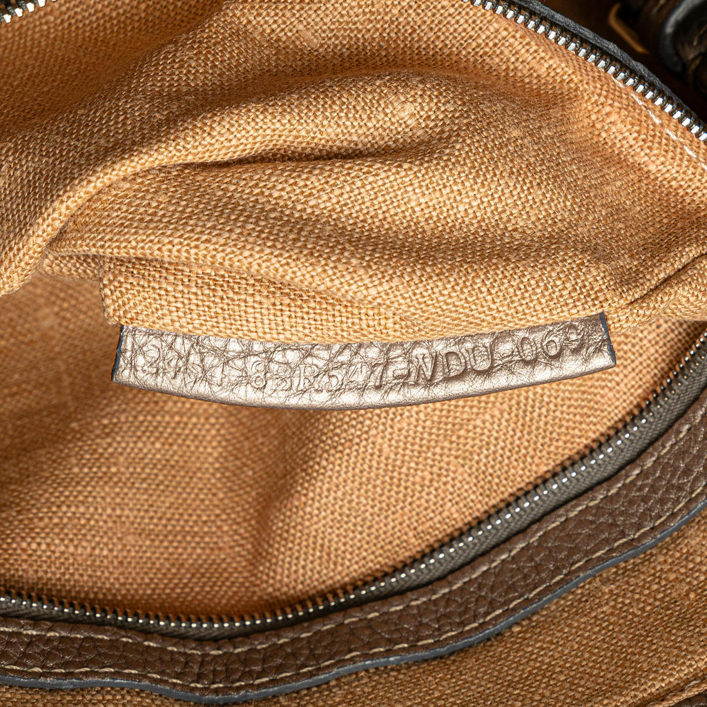 Fendi Leather Selleria Linda Handbag (SHG-kPApcq)