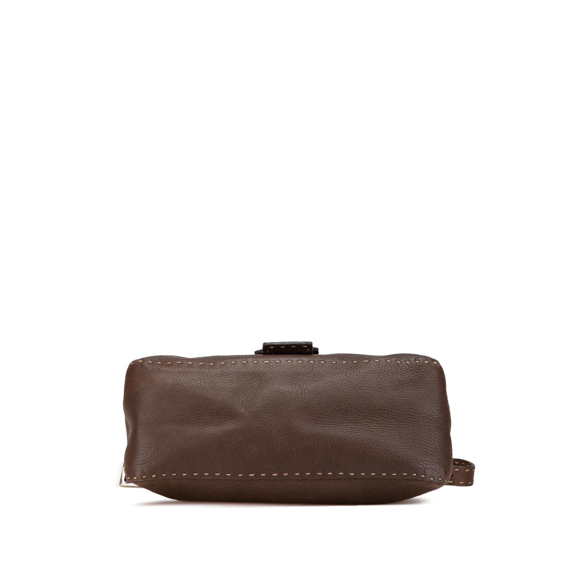 Fendi Leather Selleria Mamma Forever Shoulder Bag