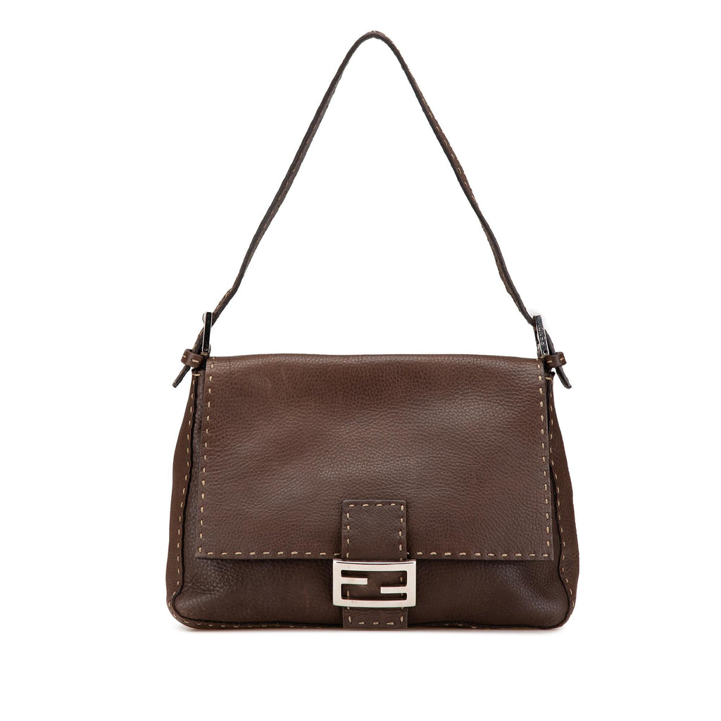 Fendi Leather Selleria Mamma Forever Shoulder Bag