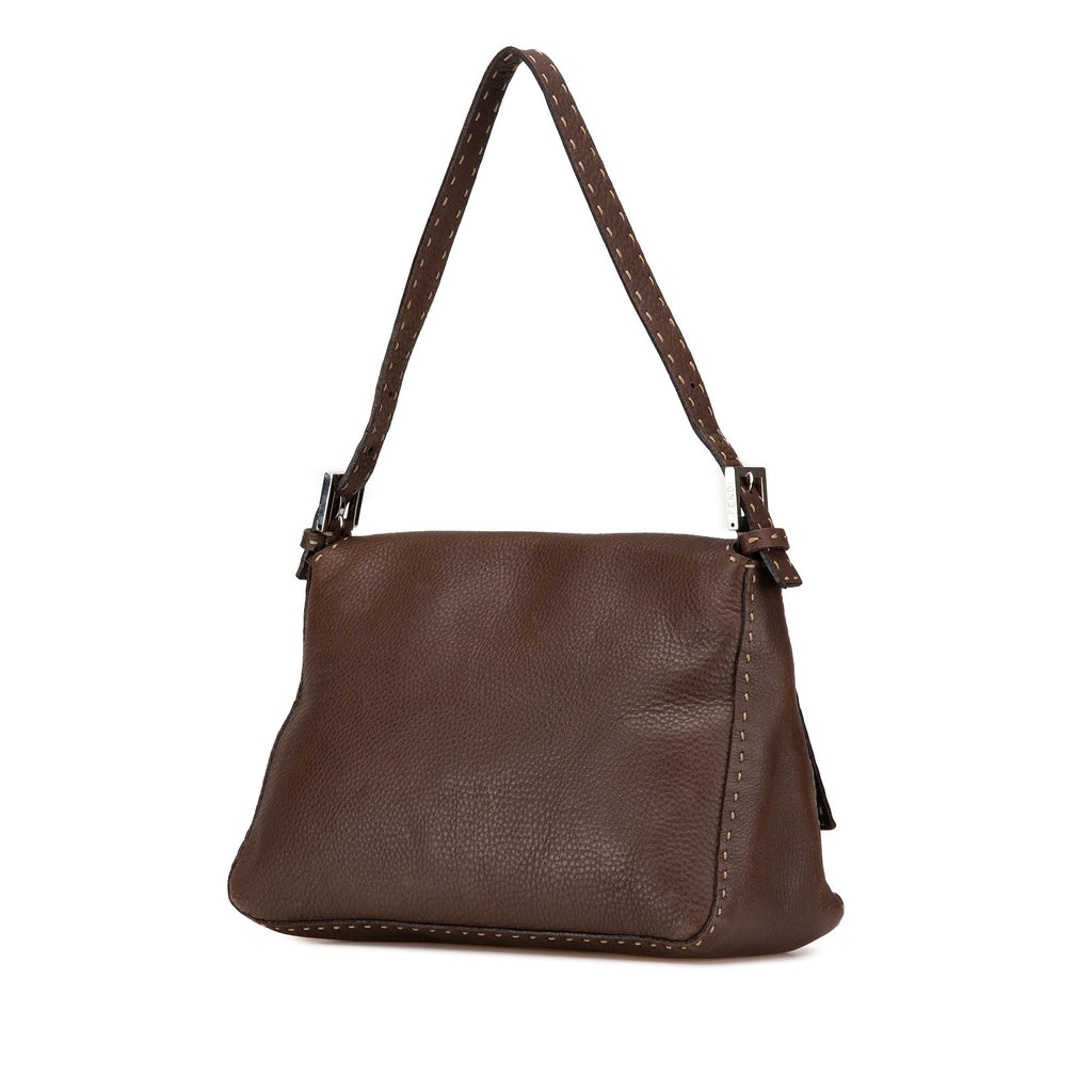 Fendi Leather Selleria Mamma Forever Shoulder Bag