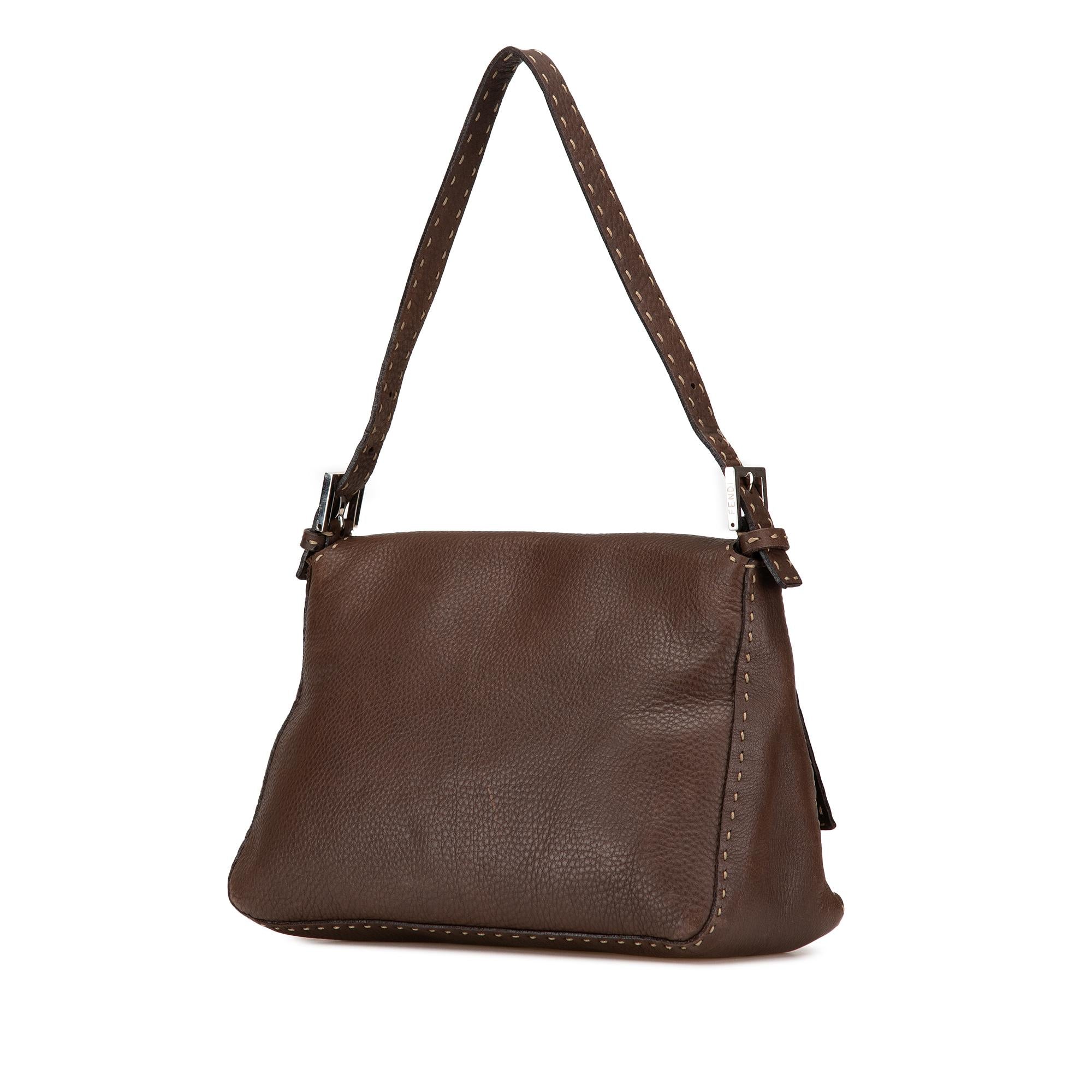 Fendi Leather Selleria Mamma Forever Shoulder Bag