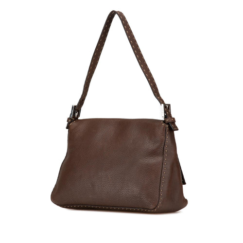 Fendi Leather Selleria Mamma Forever Shoulder Bag