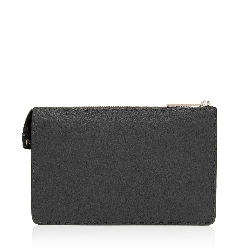 Fendi Leather Selleria  Monster Clutch (SHF-hyUZqB)