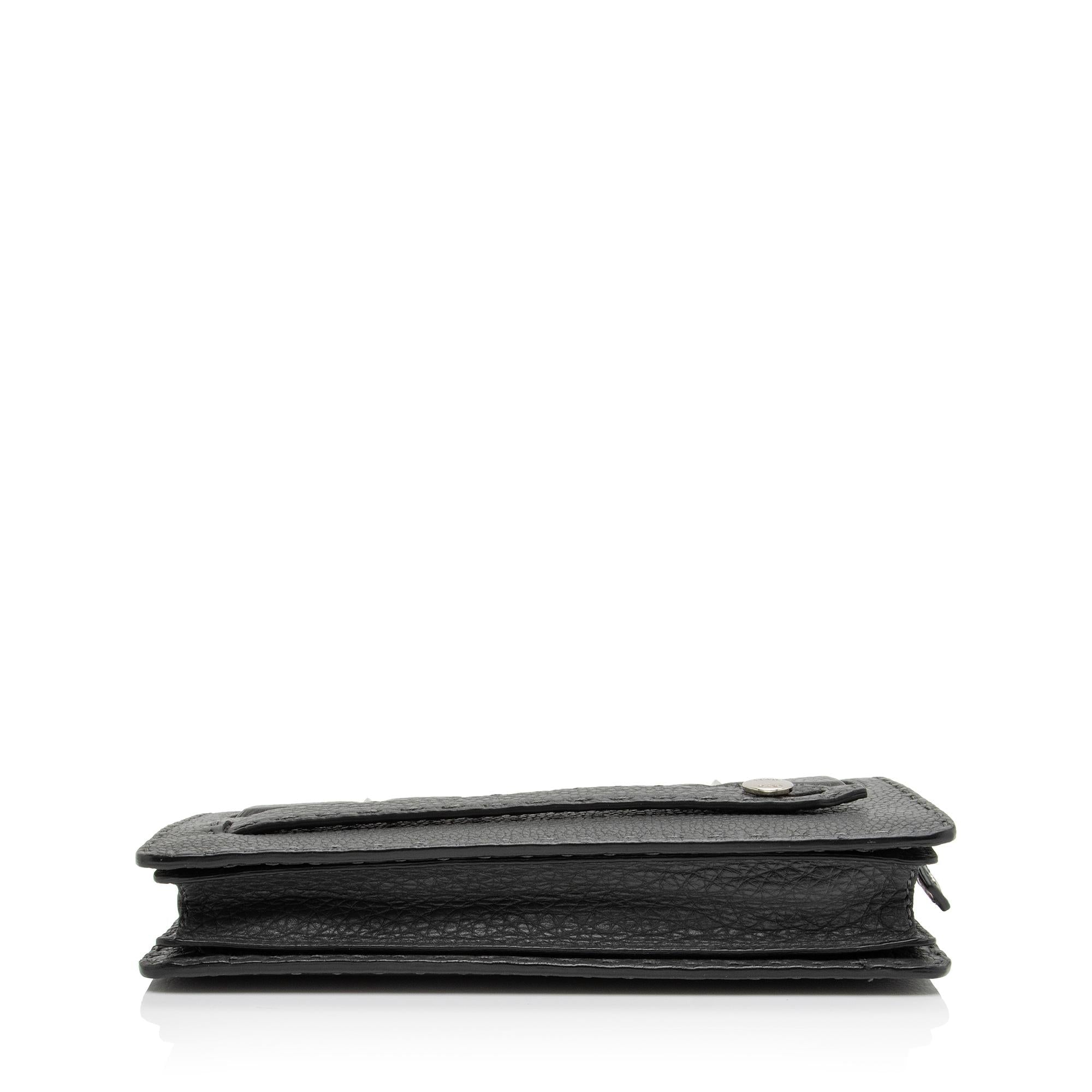 Fendi Leather Selleria  Monster Clutch (SHF-hyUZqB)