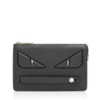 Fendi Leather Selleria  Monster Clutch (SHF-hyUZqB)