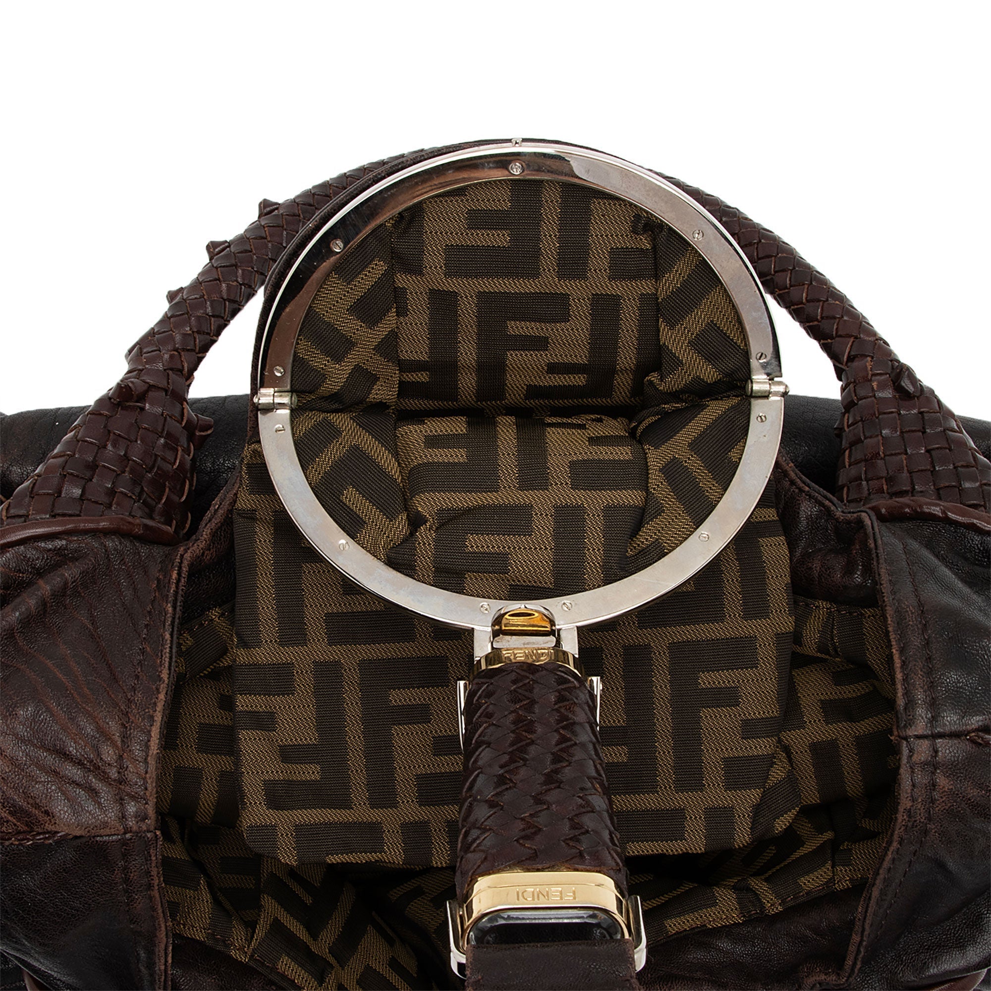 Fendi Leather Spy Satchel (SHF-1314Gg)