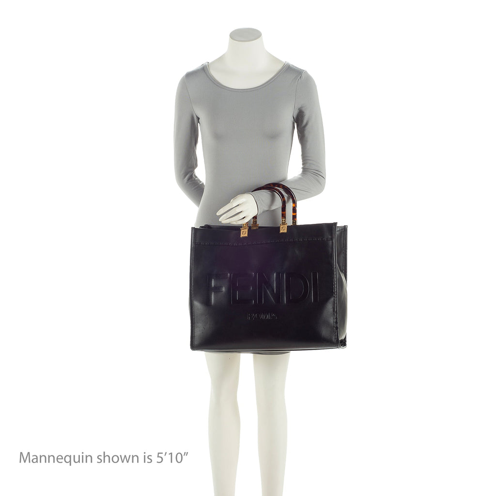 Fendi Leather Sunshine Large Shopper Tote (SHF-22666)