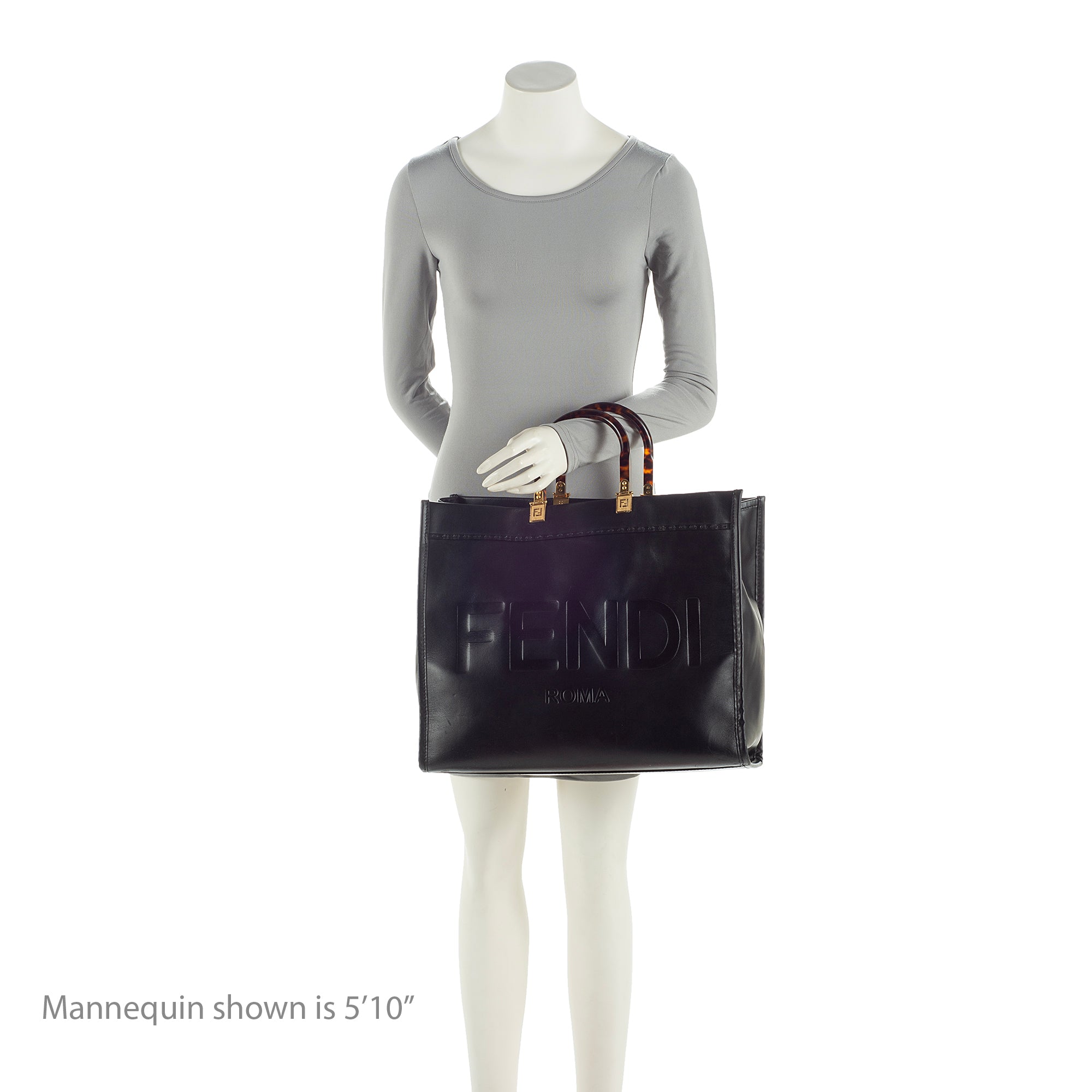 Fendi Leather Sunshine Large Shopper Tote (SHF-22666)