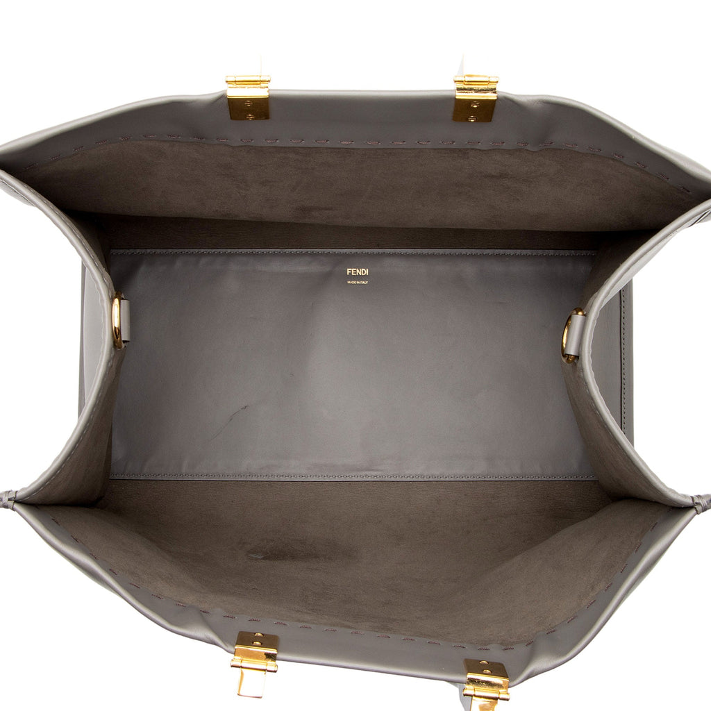 Fendi Leather Sunshine Large Shopper Tote (SHF-V85fxB)