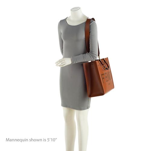 Fendi Leather Sunshine Medium Shopper Tote (SHF-HXrlOm)