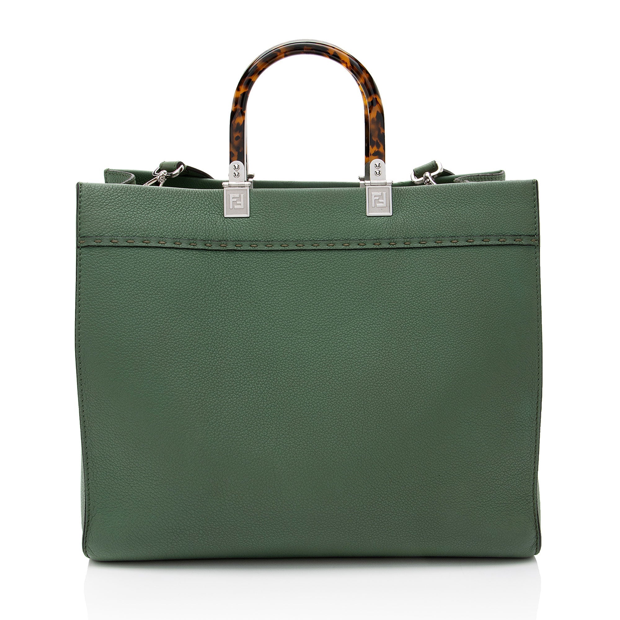 Fendi Leather Sunshine Medium Shopper Tote (SHF-qVztkQ)