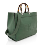 Fendi Leather Sunshine Medium Shopper Tote (SHF-qVztkQ)