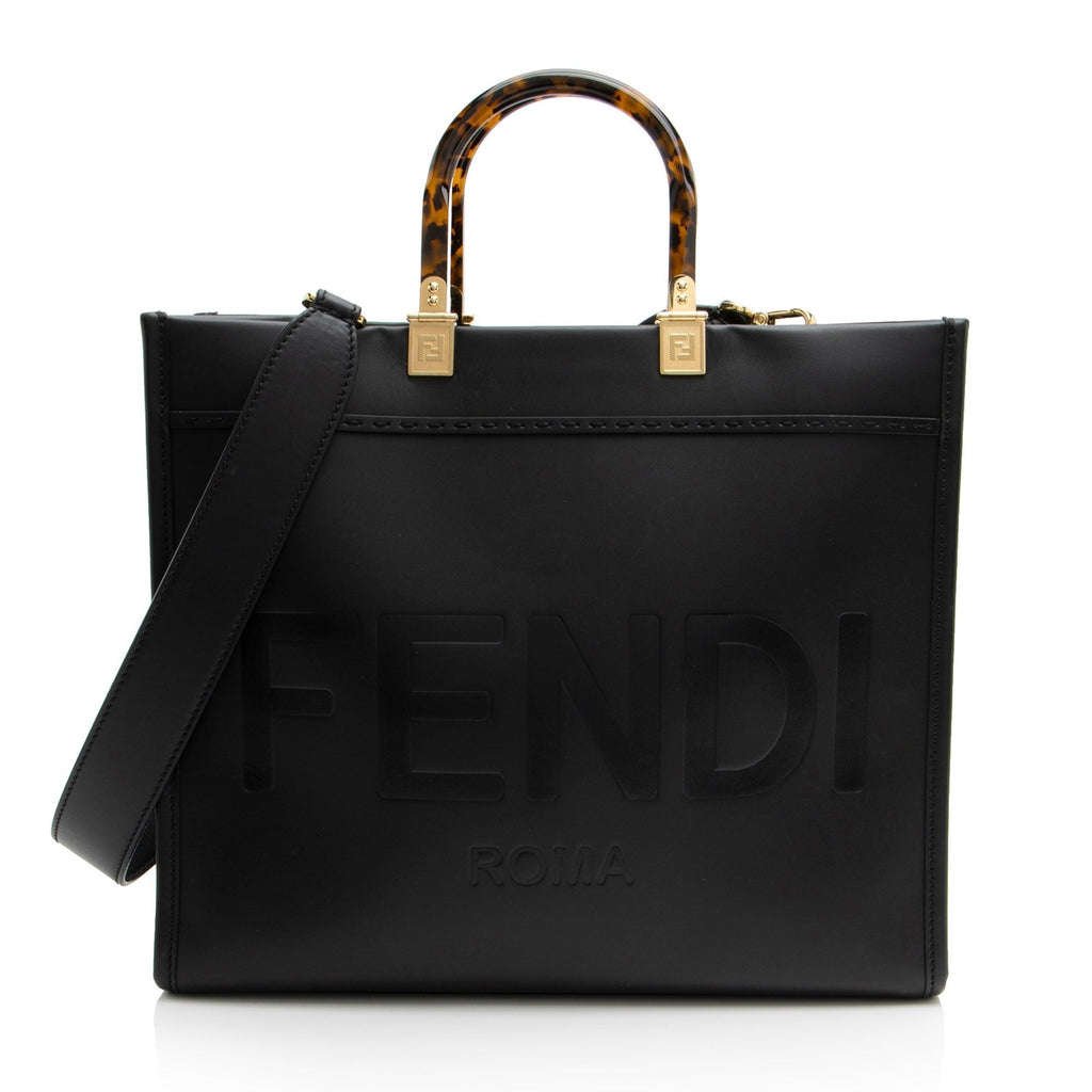 Fendi Leather Sunshine Medium Shopper Tote (SHF-YNCjlf)