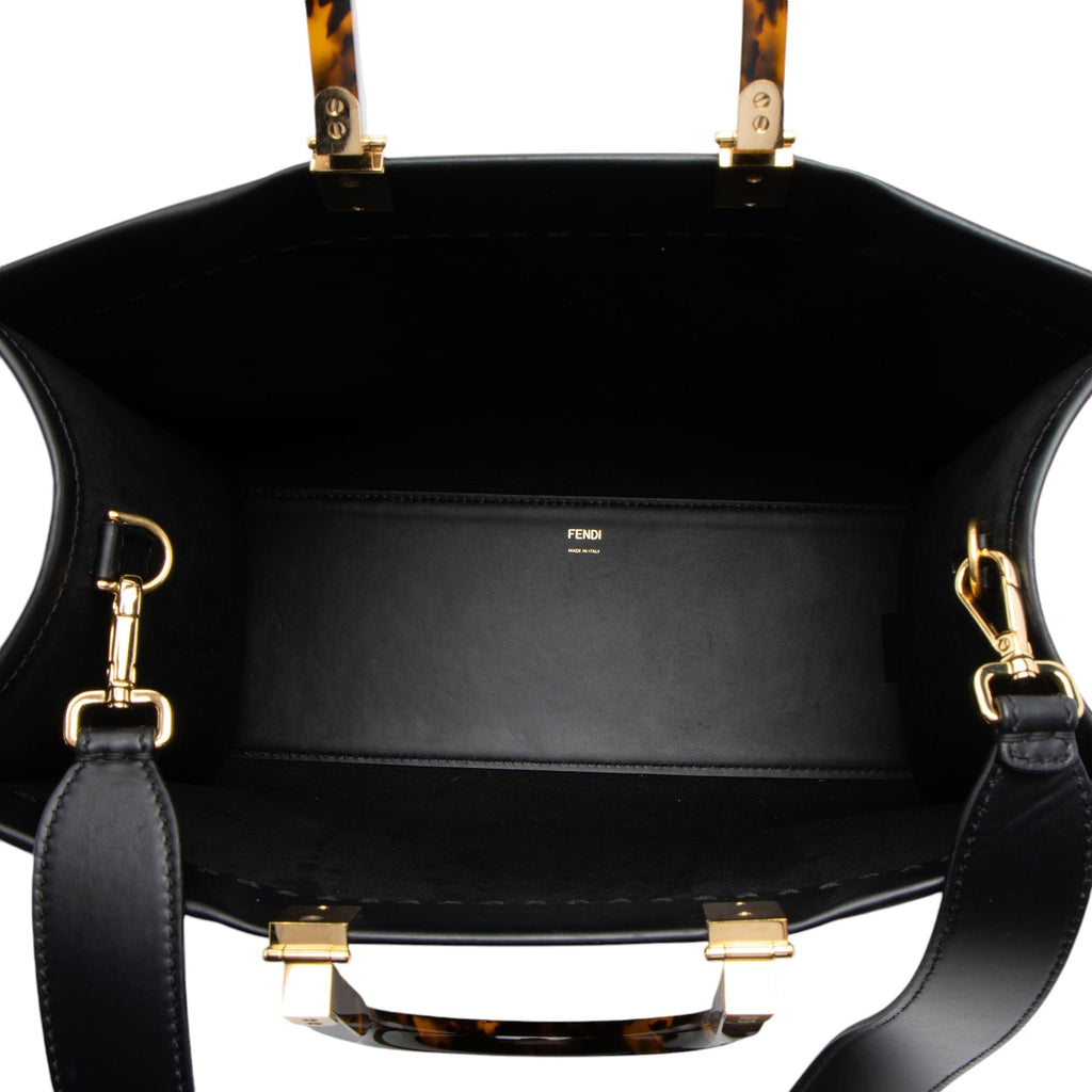 Fendi Leather Sunshine Medium Shopper Tote (SHF-YNCjlf)