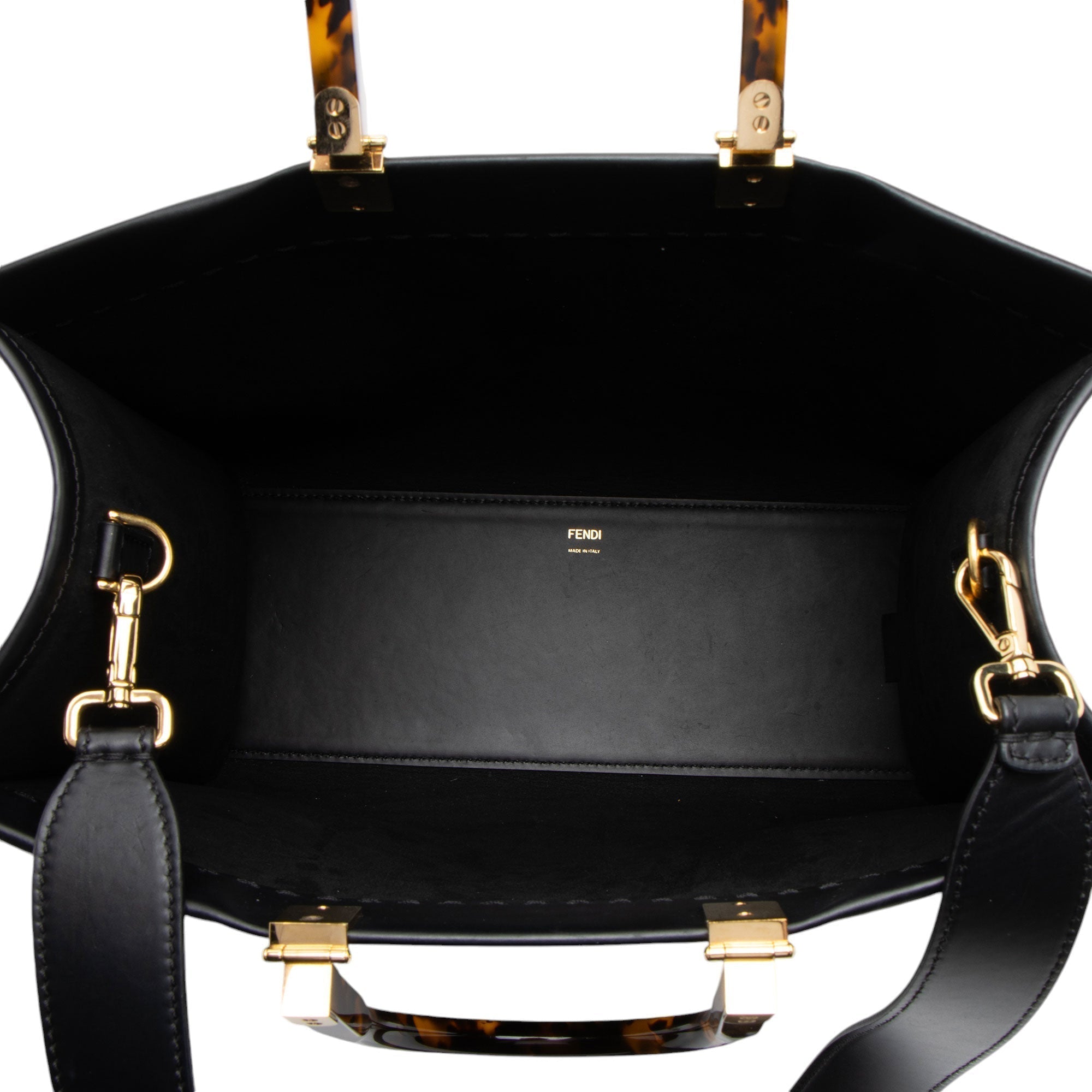 Fendi Leather Sunshine Medium Shopper Tote (SHF-YNCjlf)