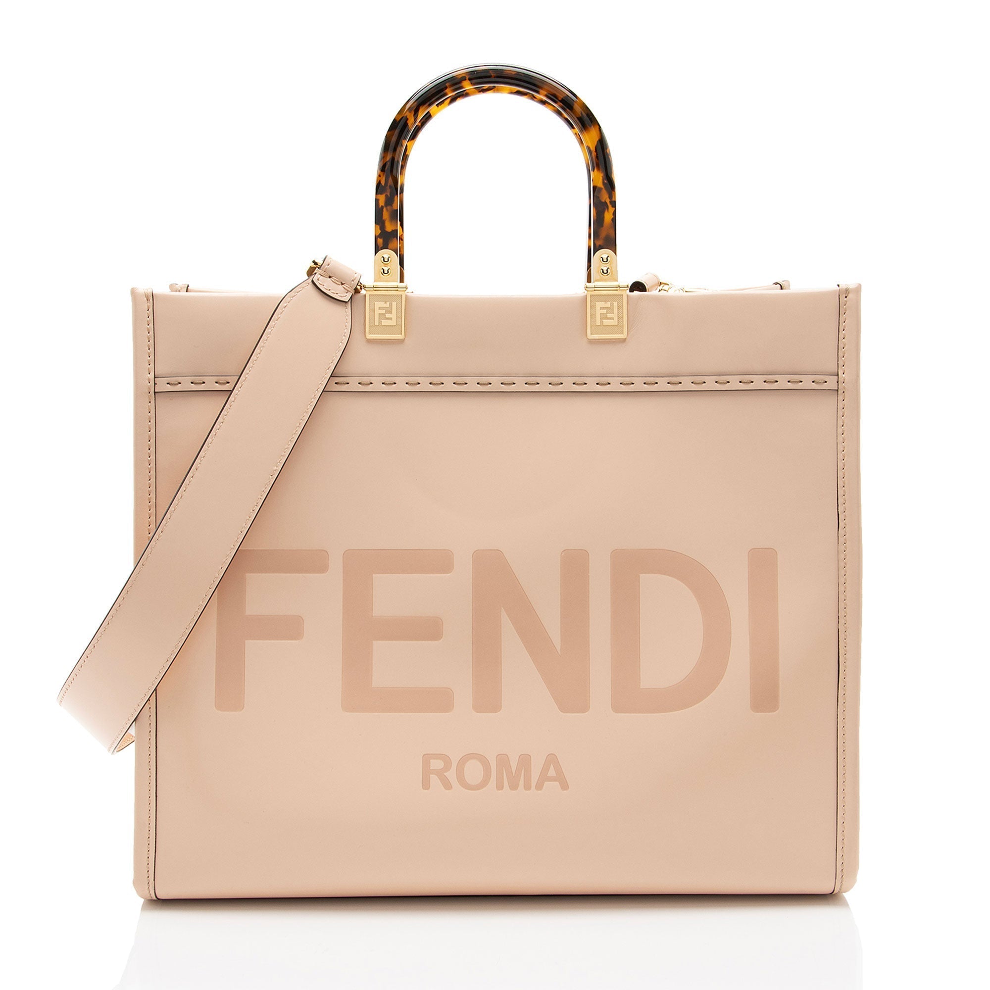 Fendi Leather Sunshine Medium Shopper Tote (SHF-HUEoka)
