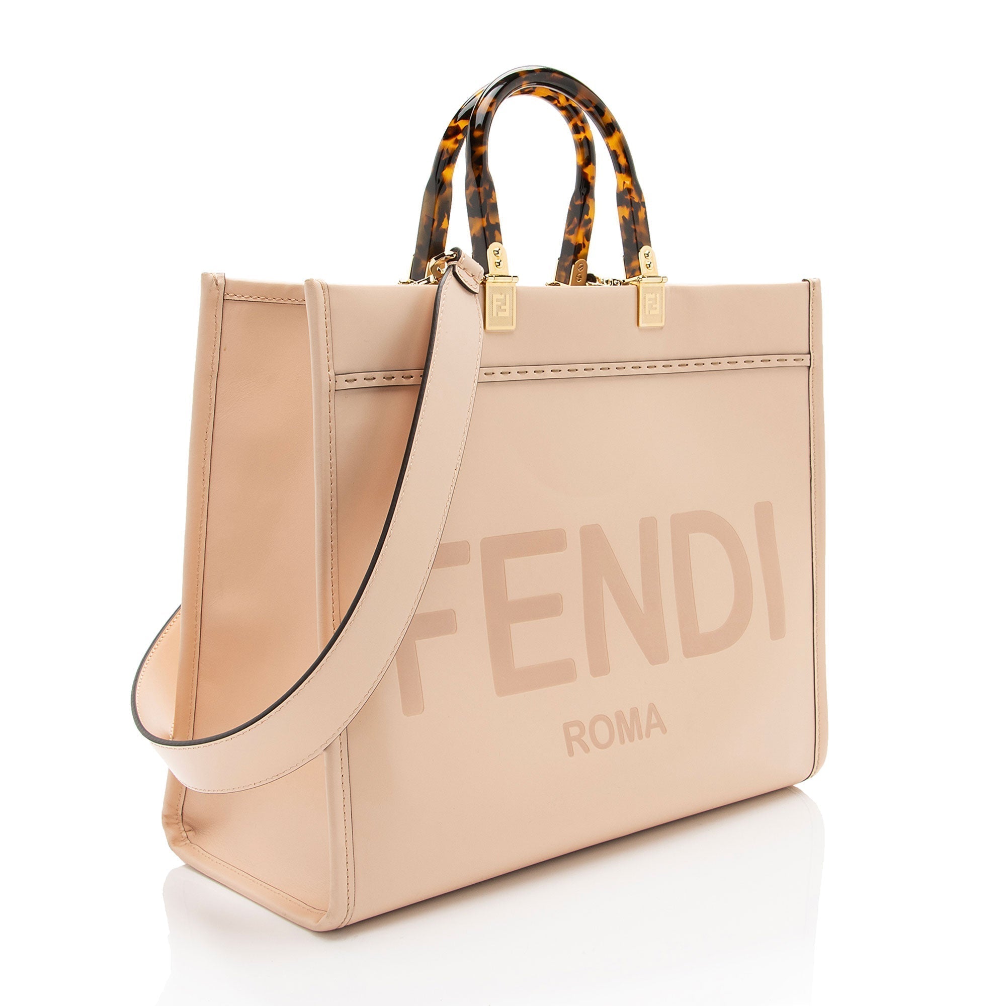 Fendi Leather Sunshine Medium Shopper Tote (SHF-HUEoka)