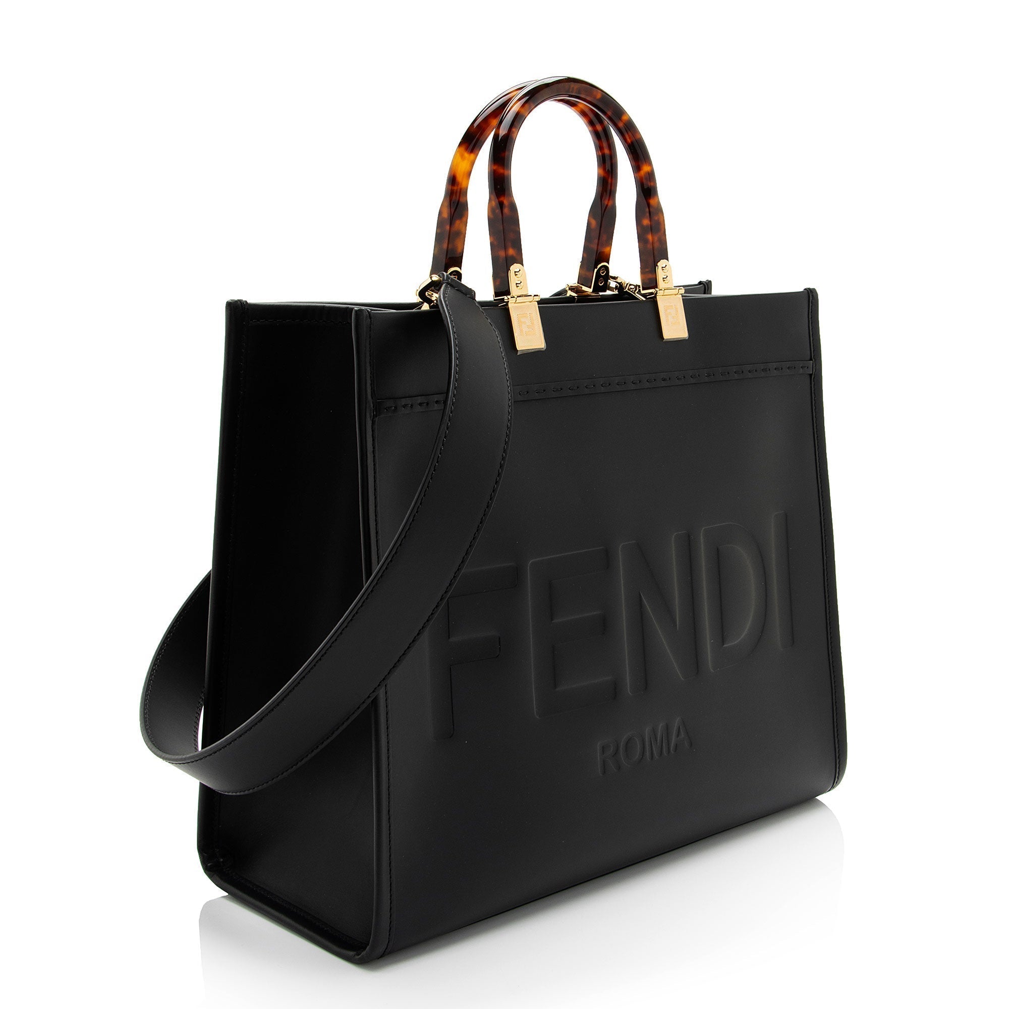Fendi Leather Sunshine Medium Shopper Tote (SHF-dEYRPB)