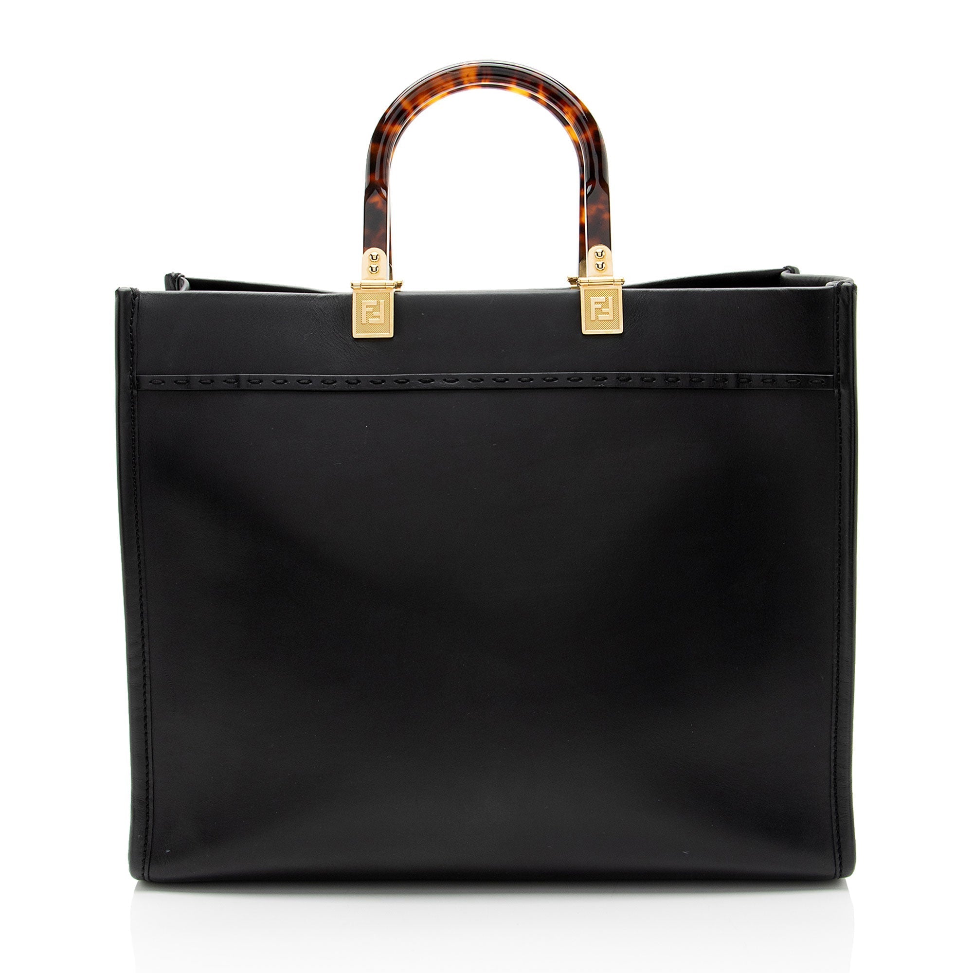 Fendi Leather Sunshine Medium Shopper Tote (SHF-BBtdJR)