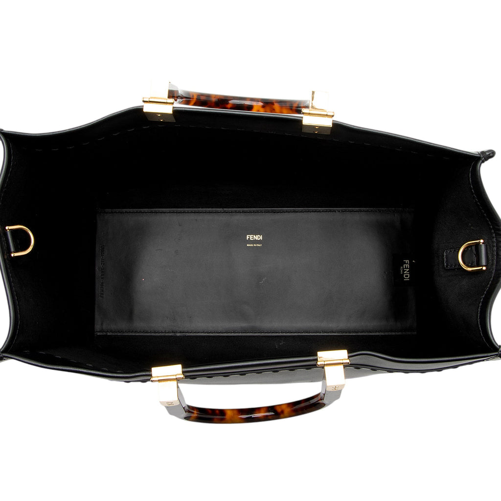 Fendi Leather Sunshine Medium Shopper Tote (SHF-BBtdJR)