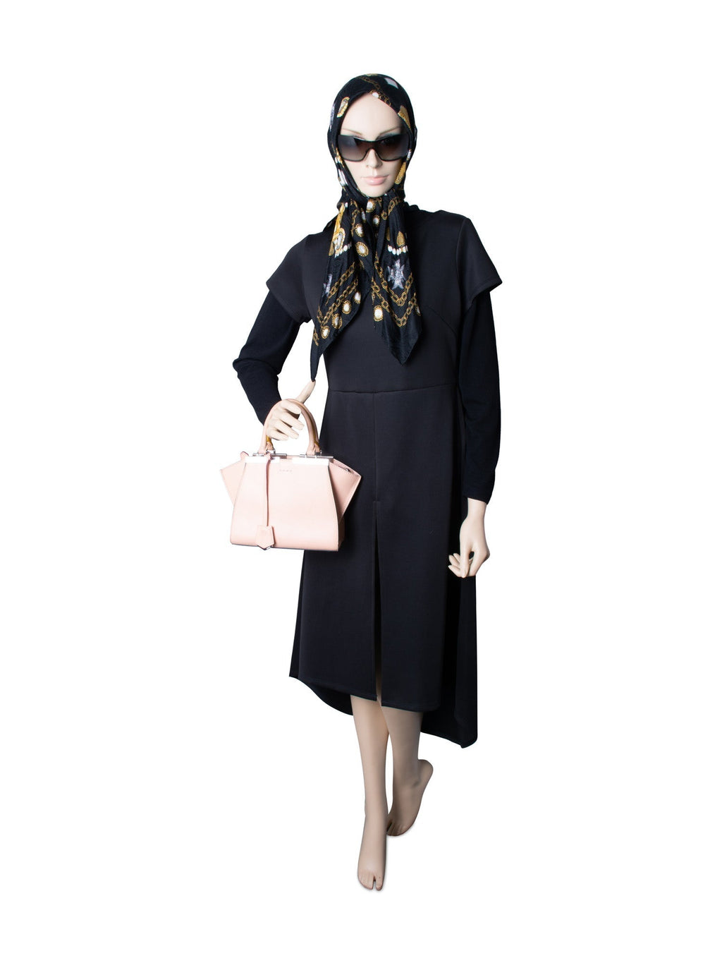 Fendi Leather Top Handle Bag Nude