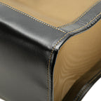 Fendi Leather-Trimmed Mesh Logo Tote (SHG-u56EIb)
