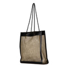 Fendi Leather-Trimmed Mesh Logo Tote (SHG-u56EIb)