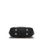 Fendi Leather-Trimmed Zucchino Tote (SHG-36075)