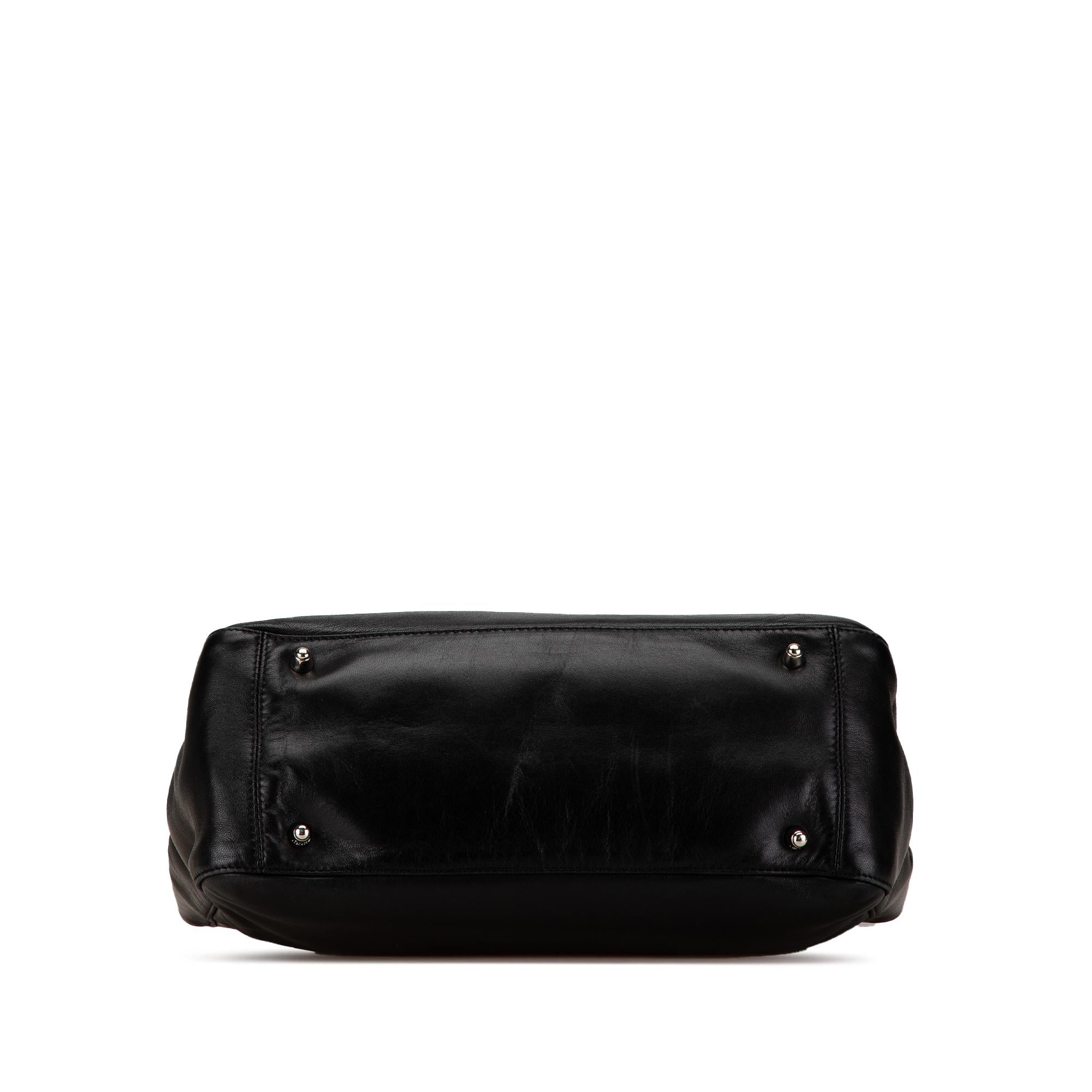 Fendi Leather Twins Handbag (SHG-cAh655)
