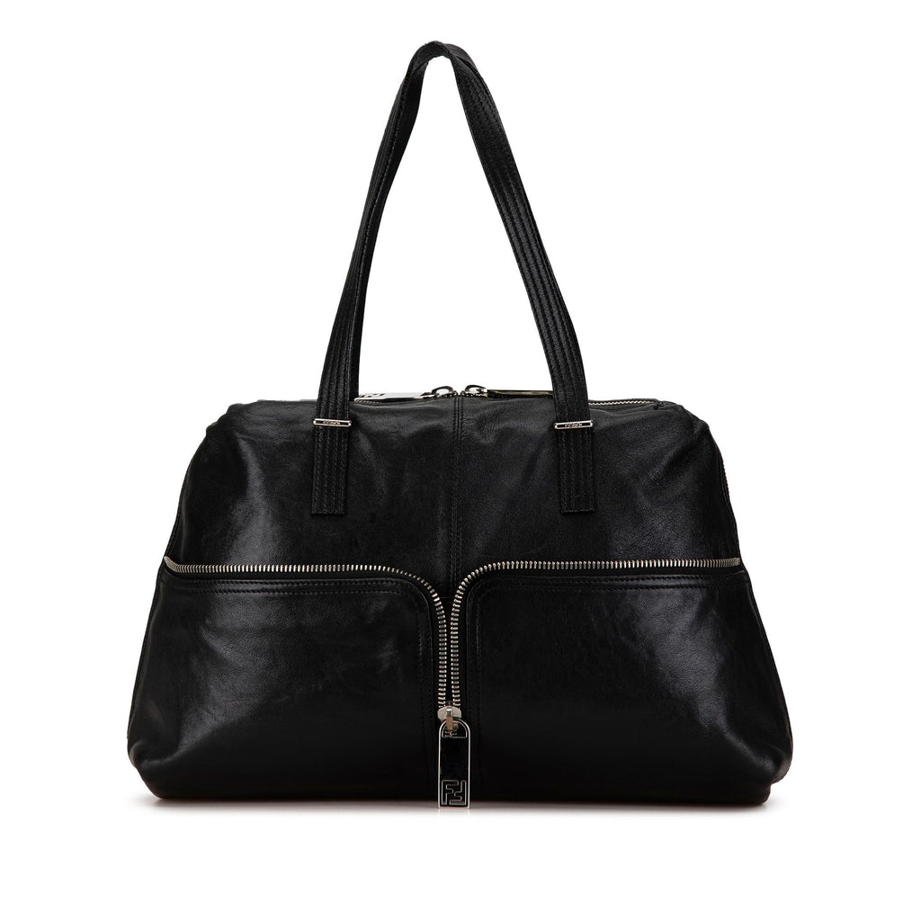 Fendi Leather Unzipped Shoulder Bag (SHG-JpD9gb)