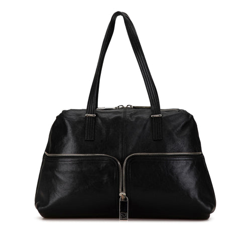 Fendi Leather Unzipped Shoulder Bag (SHG-JpD9gb)