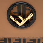 Fendi Leather Zucca Kan I Medium Shoulder Bag (SHF-yPmLhG)