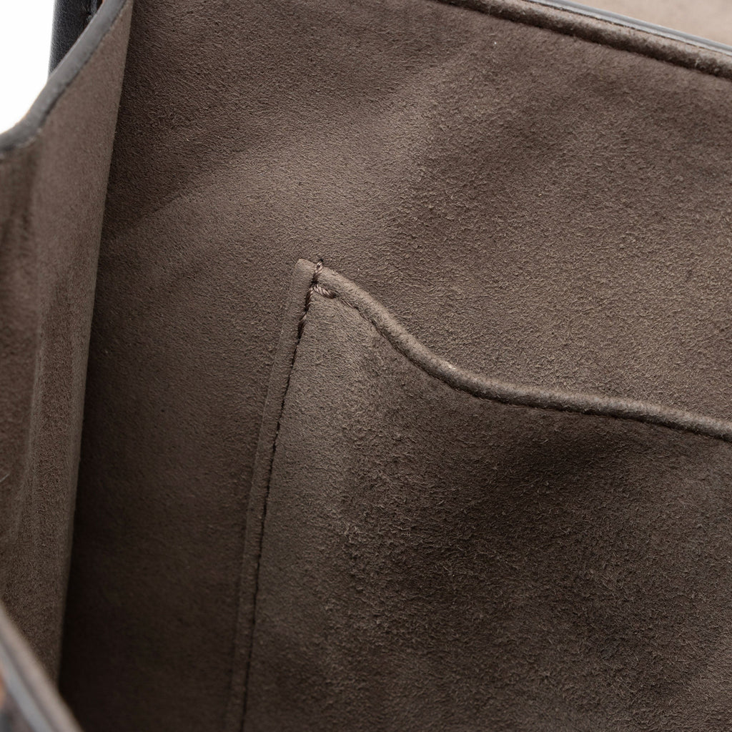 Fendi Leather Zucca Kan I Medium Shoulder Bag (SHF-yPmLhG)