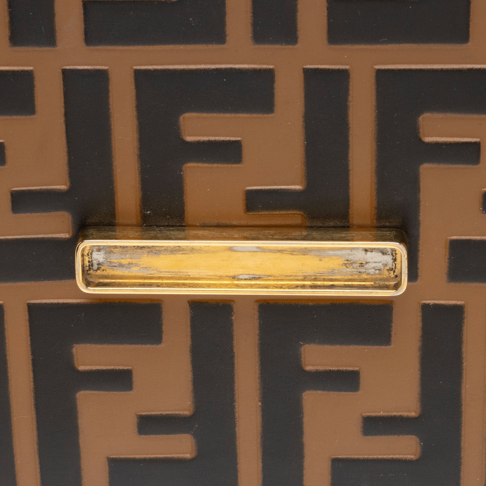 Fendi Leather Zucca Kan I Medium Shoulder Bag (SHF-yPmLhG)