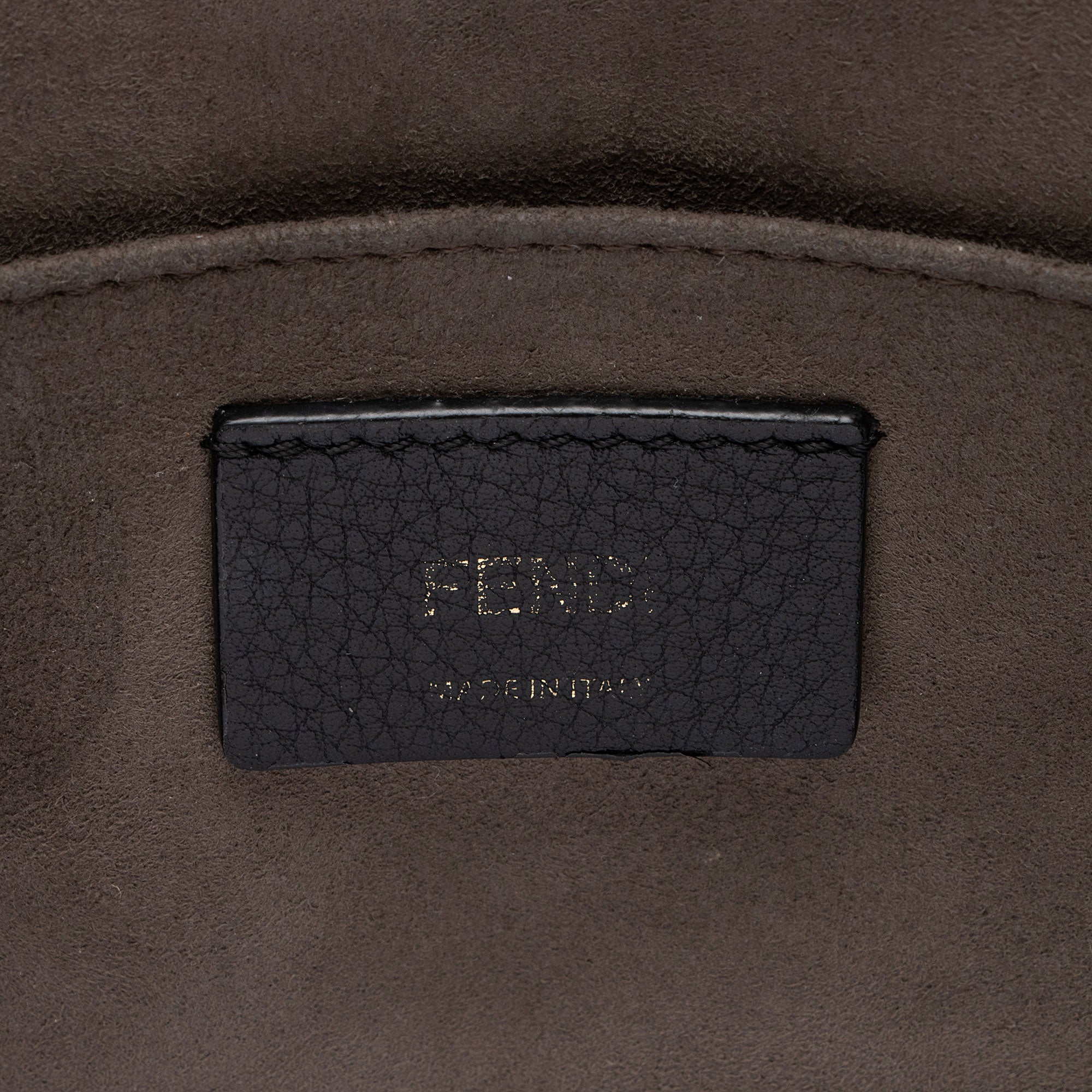 Fendi Leather Zucca Kan I Medium Shoulder Bag (SHF-yPmLhG)