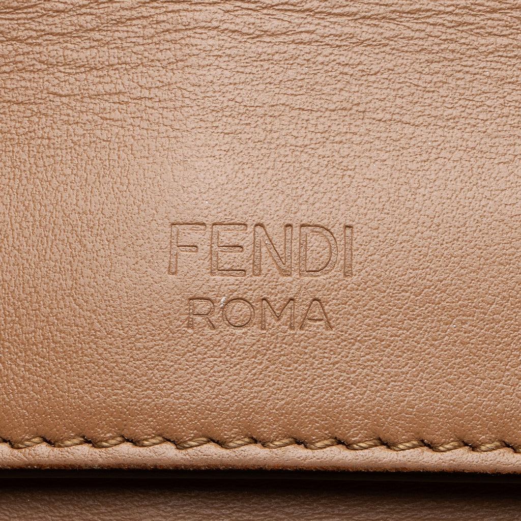 Fendi Leather Zucca Kan I Medium Shoulder Bag (SHF-yPmLhG)