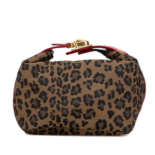Fendi Leopard Print Canvas Handbag (SHG-k1HJde)