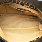 Fendi Leopard Print Canvas Shoulder Bag (SHG-mAVci8)